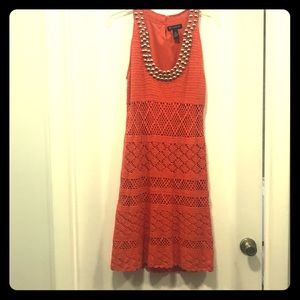 Knit dress with modern touch